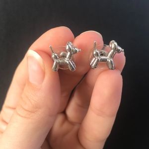 Brand New Balloon Animal Dog Earrings